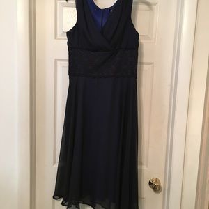 Collection Black Chiffon Evening Dress Size 12